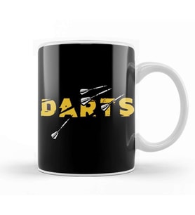 Darts Player Bullseye Dartist Dart Throwing Arrow Pub Sports Kupa Bardak Porselen