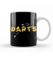 Darts Player Bullseye Dartist Dart Throwing Arrow Pub Sports Kupa Bardak Porselen