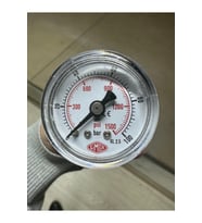 0-100 Bar Çap Ø52 mm Arkadan Bağlantılı Kuru Tip Manometre