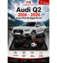 Audi Q2 2016 - 2026 Araca Özel 3D Bagaj Havuzu