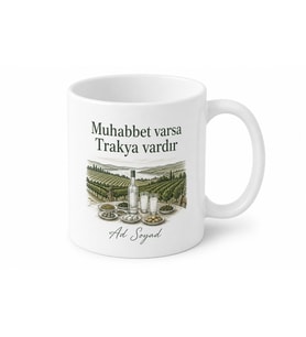 Tekirdağ Trakya Muhabbeti Kupa Bardak Hediye Özel Tasarım Baskılı Kupa
