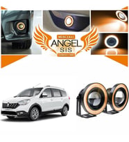 Dacia Lodgy Uyumlu, Universal Mercekli Led Angel Sis Farı, 76mm Turuncu Renk