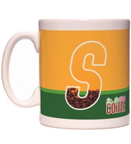 S Harfi Ok But First Coffee Kafein Kahve Tasarım  Harfli Kupa Bardak