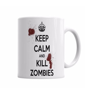 Kill Zombies Twd Kupa Bardak Porselen
