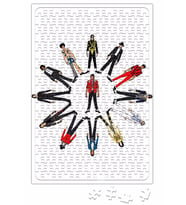 Outfits of King Jackson Pop Music Fashion Puzzle 240 Parça
