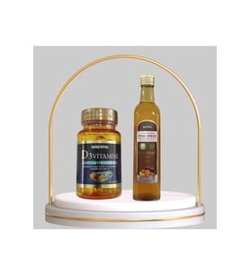 Vitamin D3 60 Softjel + Zerdeçal Ekstraktlı Elma Sirkesi 500 ml