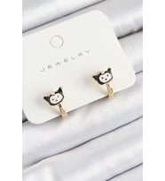 Pirinç Kuromi Model Gold Renk Çocuk Küpe 5886 - EEEEEE6103-1906