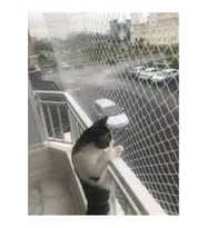 1 Milim Balkon Filesi 2,50 X 8 Metre Kedi Filesi Balkon Koruma Ağı Balkon Güvenlik Filesi Kedi File (Çok Renkli)