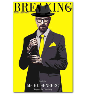 CakatabloMr Heisenberg Hreaking Bad Görseli MDF Tablo