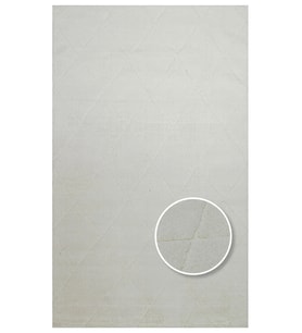 Makine Kaymaz Yıkanabilir Beyaz Geometrik Triko Salon Halısı Mutfak Halısı Koridor Halısı Yolluk white