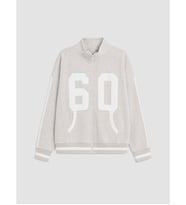 LCW Kids Gri Baskılı Kız Çocuk Fermuarlı Sweatshirt