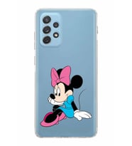 Samsung Galaxy A72  Kamera Korumalı  Kapak Minnie Mouse Tasarımlı  Şeffaf Kılıf