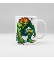 Street Fighter Blanka Özel Tasarımlı Hediyelik Kupa Bardak (Beyaz)