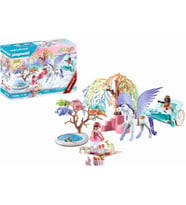 Playmobil Magic 71246 Pegasus Arabası ile Piknik, Büyük Çocuk Taçlı, 4 Yaşından Büyük Çocuklar İçin (Çok Renkli)
