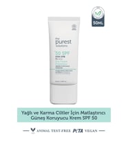 The Purest Solutions Yağlı Ciltler İçin Mat Bitişli Güneş Kremi 50+ SPF Dry-Touch Protection - Mattifier & Oil Control Moisturizer