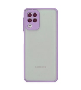 Samsung Galaxy A22 Kılıf Montreal Silikon Kapak - Mor