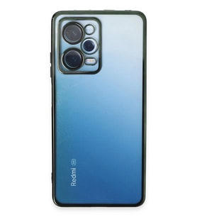 Newface Xiaomi Redmi Note 12 Pro 5G Kılıf Razer Lensli Silikon - Yeşil