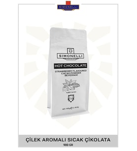 Simonelli Sıcak Çikolata Çilek Aromalı 900g Paket