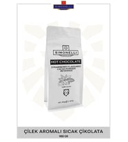 Simonelli Sıcak Çikolata Çilek Aromalı 900g Paket