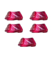 Plastik Şeffaf Pembe Sup Kaşık - Tatlı Dondurma Kaşığı - 12.5 Cm. - 50 Adetlik 5 Paket