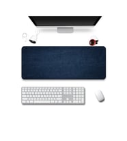 SonicTouch Klavye Mousepad 40x90cm Dikişsiz Pürüzsüz Sıvı Geçirmez Kaymaz Taban Gece Mavisi