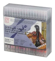 Zig Art & Graphic Twin Real Brush Marker 80 Renk Set 