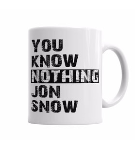 Know Nothing Kupa Bardak Porselen