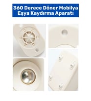 Yüksek Kaliteli Montajsız Sessiz Çalışır 360 Derece Döner Mobilya Eşya Kaydırma Taşıma Aparatı 8'li