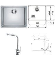 FRANKE Maris MRX 110-50  evye bataryası (Gri)