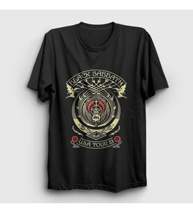 Presmono Unisex Siyah Obey Black Sabbath T-Shirt 18490tt