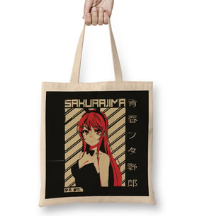 Mai Sakurajima - Rascal Does Not Dream Of Bunny Girl Sempai Anime Bez Çanta Uzun Saplı