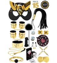 İPTİLA 15 PARÇA gold  FANTEZİ ESARET SETİ