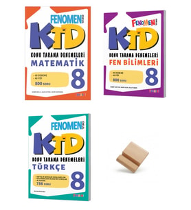 Fenomen LGS 2027 Matematik Fen Bilimleri ve Türkçe 3lü Set Konu Tarama Denemeleri + Telefon Standı