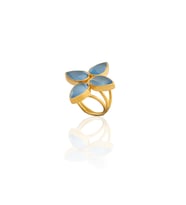 Kadir Jewellery 22 Ayar Altın Kaplama Zirkon Taşlı Kadın Otantik Yüzük