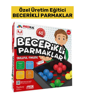 Özel El Göz Koordinasyonu El Beceri Düşünme Geliştirici Akıl Zeka Strateji Oyunu BECERİKLİ PARMAKLAR