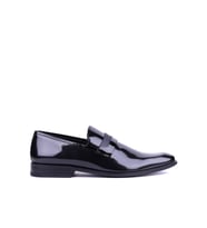 Shoetyle - Hakiki Rugan Deri Siyah Renk Klasik Erkek Ayakkabı - 900-2602