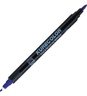 Zig Kurecolor Fine & Brush for MANGA Marker Çizim Kalemi 317 Blue 