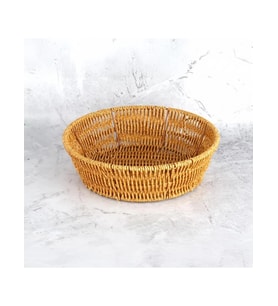 Mien Yuvarlak Rattan Ekmek Sepeti