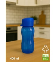 BPA Free 400 ml Su Şişesi – Kokusuz, Akıtmaz, PP-5 Suluk, Spor ve Okul Kullanımı (Mavi)