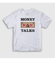 Presmono Unisex Çocuk Beyaz Money Talks AC/DC T-Shirt 336821tt