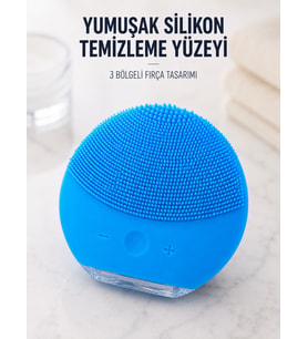 Silikon Yüz Temizleme Fırçası Ayarlanabilir Titreşimli Mi Cilt Bakım Cihazı