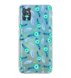 PrintiFy Samsung Galaxy A51 ile Uyumlu Nazar Boncuğu 3 Baskılı Kamera Korumalı Şeffaf Silikon Kılıf
