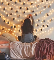48 Fotoğraf, 3 Metre Peri Led, 48 Mandal Seti, Anı duvarı, Çerçeve