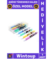 #Kalem Kaliteli Özel Model Nostalji Karakterli Okul Ofis Hediyelik Akıcı Anime Figür Tükenmez Kalem