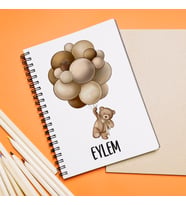 Hoş Geldin Bebek Tasarımlı Defter Kişiye Özel