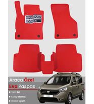 DACİA DOKKER (2012-2023) Uyumlu EVA Paspas Tam Set–Araca Özel,Su Geçirmez,Kolay Montaj