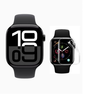 Apple Watch 10 42mm 2 Adet Uyumlu Şeffaf Ultra koruyucu Nano Jelatin