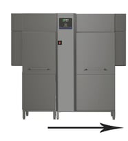 Electrolux Professional Endüstriyel Çift Durulamalı Konveyör Tip Bulaşık Makinesi 200 Sepet/saat (865506 İle Birlikte Sipariş Edilmelidir) EDR20PELA5WV