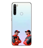 Redmi Note 8 Uyumlu Carlos Sainz ve Charles Leclerc Formula 1 Desenli Şeffaf Kılıfı