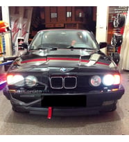 BMW 5 Serisi E34 1987-1996 Uyumlu Üniversal Laguna Lip Esnek Ön Lip 2 Parça Tampon Altı Karlık Ön Ek